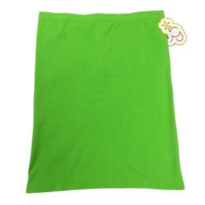 Jasmine & Ginger Tube Top Intense Lime Green Strapless NWT Juniors M Stretch